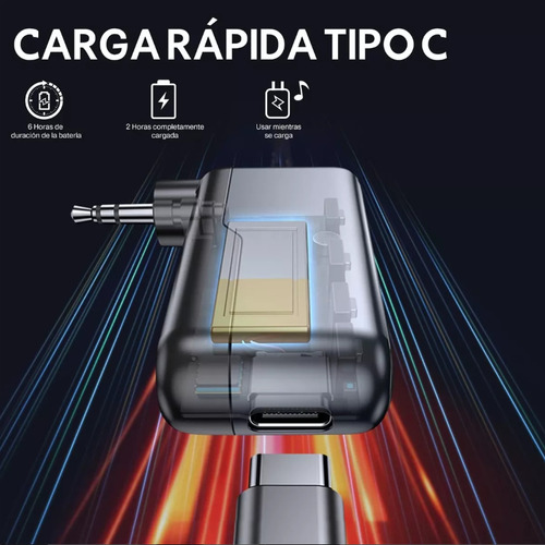 Receptor Bluetooth 5.3 Jack 3.5mm Manos Libres Tws Techsa