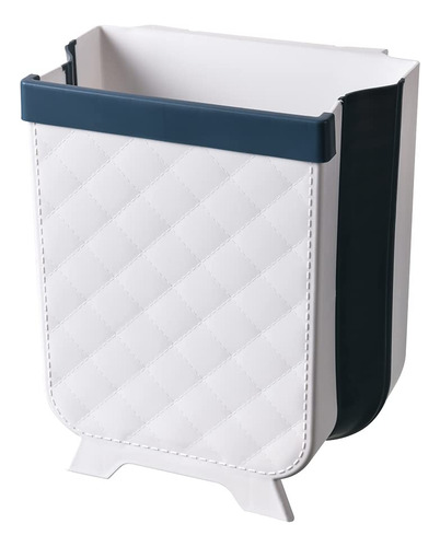 Cubo Basura Plegable Para Colgar Puerta Gabinete Cocina Gris