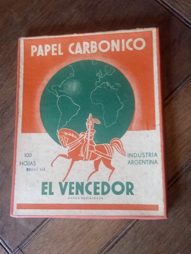 Antiguo Papel Carbónico En Caja Deco