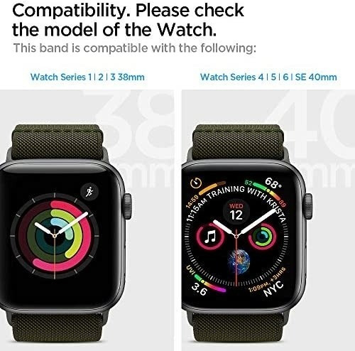 Imagen 2 de 6 de Malla Spigen Litefit Apple Watch 40m 6/se/5/4 38m3/2/1 Verde