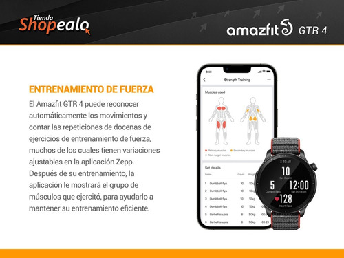 Imagen 5 de 10 de Smartwatch Reloj Inteligente Amazfit Gtr 4 Gris 1.43 Gps -*