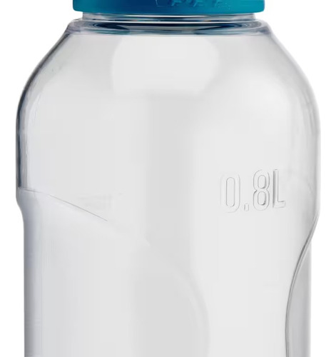 Botella Ecozen Quechua 0,8L con tapón para senderismo