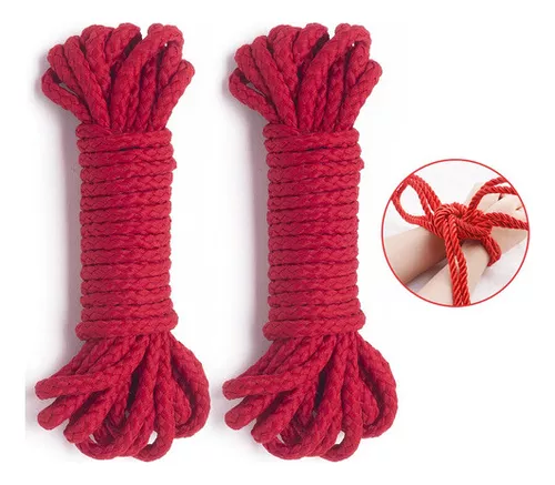 Kit de cuerdas Bdsm con cierre de corbata, 50 toneladas, dominación sexual  corporal