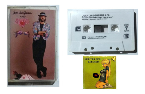 Juan Luis Guerra Y 4.40 Bachata Rosa Kct Cassette 1990 1r Ed
