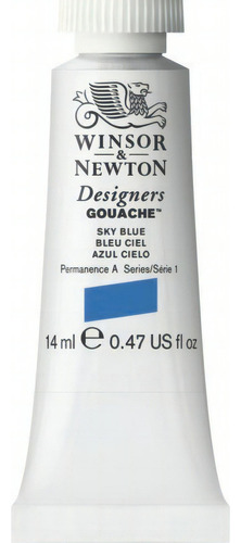 Gouache Winsor & Newton 14ml - Color Azul Cielo