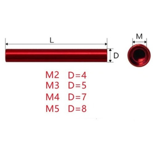 Tuerca M3x40 Distanciador Aluminio Redondo (pack 2 Unid)