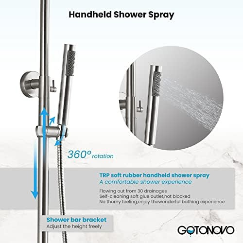Grifo De Ducha De Acero Inoxidable Sus304 Cabezal De Ducha T