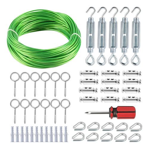 Hannger Tensores M5 Para Cables De 1/8 Pulgadas, Cable De Ac