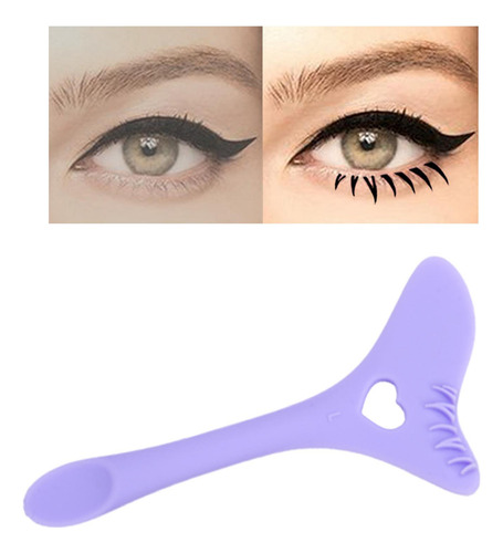 5 Plantillas De Delineador De Ojos De Silicona, Violeta