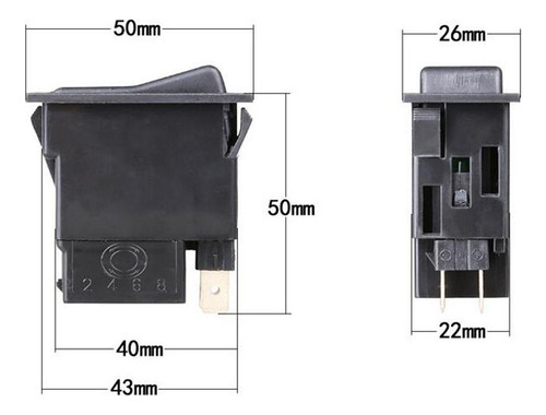 Botón Del Interruptor De De Del Camión Del Coche De 2pin