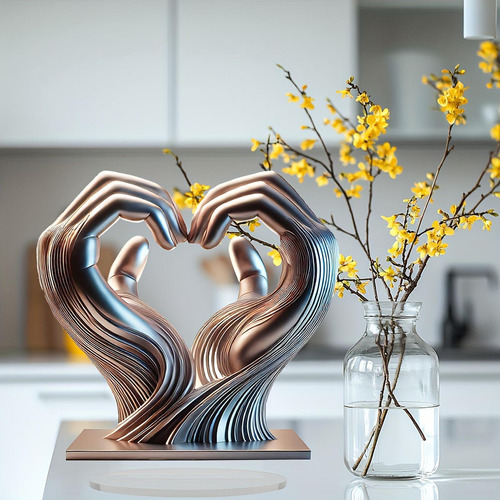 Decoración Acrílica De Manos En Forma De Corazón,