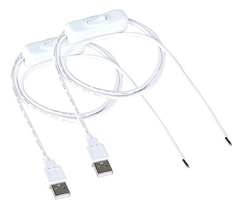 Cable Usb De 2 Pines Dc Con Interruptor De Encendido/apagado
