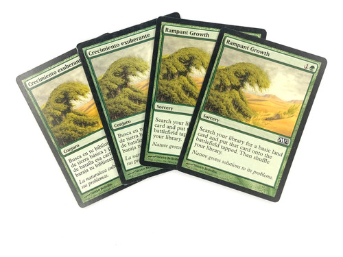 Rampant Growth X4 - Carta Original De Magic The Gathering