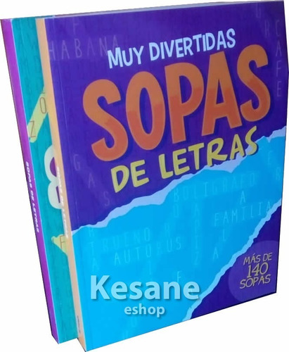 Imagen 2 de 6 de Sopas De Letras Libros Jumbo Paquete Niños / Adultos
