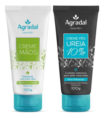  Creme Mãos E Creme Pés Uréia 10% Agradal