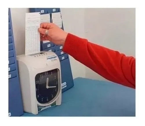 Set 100 Tarjetas Reloj Control Asistencia 80215 Factorynet