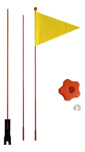 A (1 Set) Children's Bicycle Triangle Flag - Blue