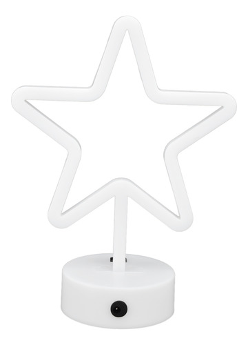 Escritorio Led Usb Con Estrella De Cinco Puntas, Cálido Letr