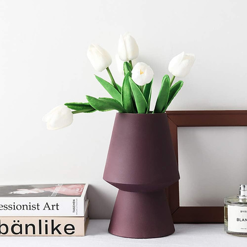 6 Piezas De Tulipanes Blancos, Flores Artificiales, Tulipane