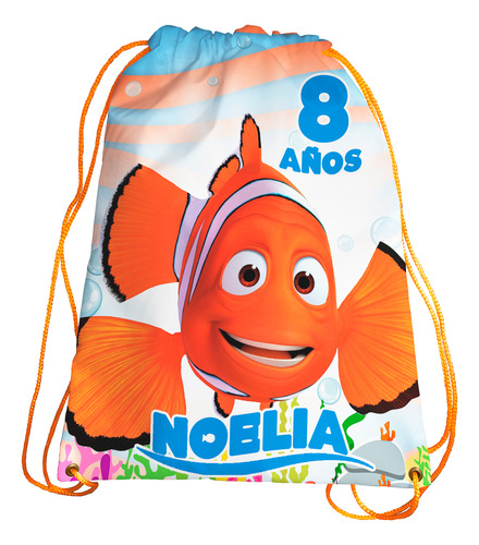 Morralitos Recuerdo Cumple Buscando A Nemo Personalizado 30u