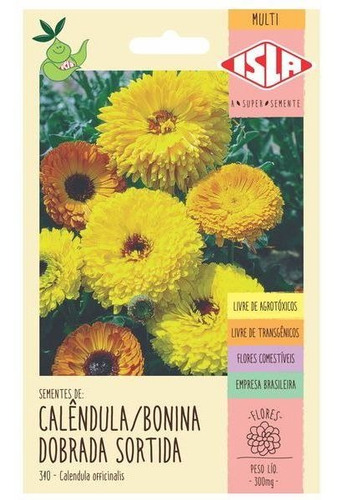 Semillas de caléndula (bonina Dobrada) sin pesticida Isla