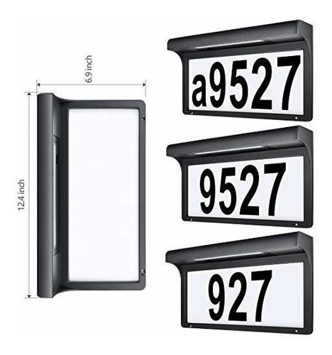 Letrero De Dirección Led Illumi Con Números De Casa Leirail,