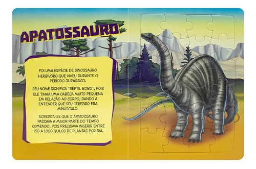 Dinossauros Em Quebra-cabeça, De (ilustrado(es) Por) Belli Studio. Editorial Todolivro Distribuidora Ltda., Capa Dura Em Português, 2020
