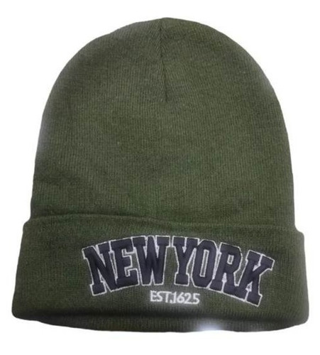 Gorro Beanie Para El Frio De Lana Adulto Diseño New York