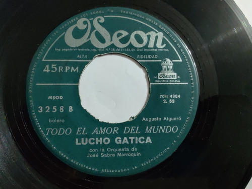 Vinilo Single De Luchó Gatica Pide (ll199