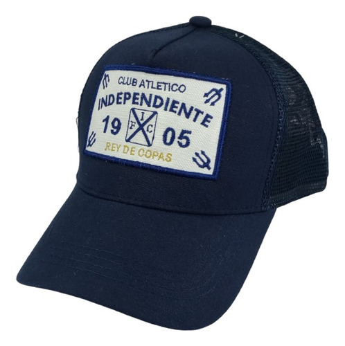 Gorra Independiente Trucker De Gabardina Bordada