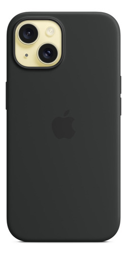 Funda De Silicon Premium Compatible Con Iphone Iphone Negro Iphone 15