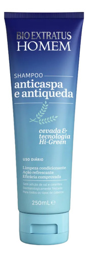 Shampoo Homem Bio Extratus Anticaspa & Antiqueda 250ml