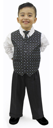 Traje Sastre Infantil Formal Corbata Peaky Conjunto 4 Piezas