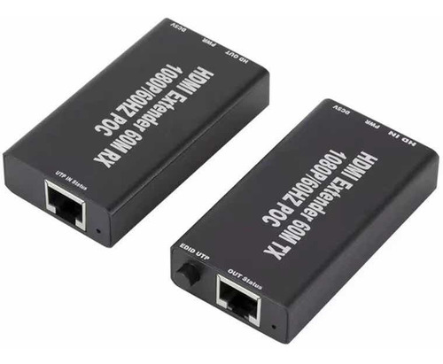 Extensor Hdmi A Rj45 Cat 5 6 Extender Hasta 60 Metros Nuevo