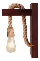 Comprar Lámpara Pared Vintage Madera Rustica Retro Soga