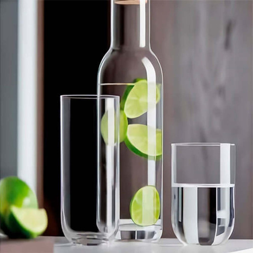 Vaso De Vidrio Sublime Cristalino 450 Ml Luigi Bormioli Color Transparente