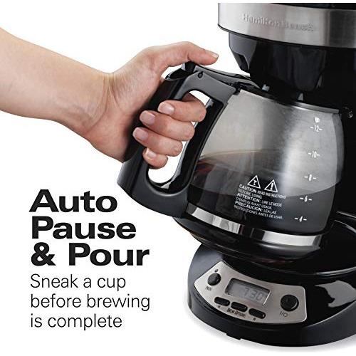 Cafetera De Goteo Programable Hamilton Beach Para 12 Tazas C