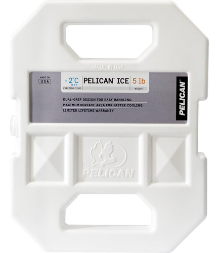 Paquete De Hielo Pelican Cooler De 5 Lb (blanco) (pi-5lb-blu