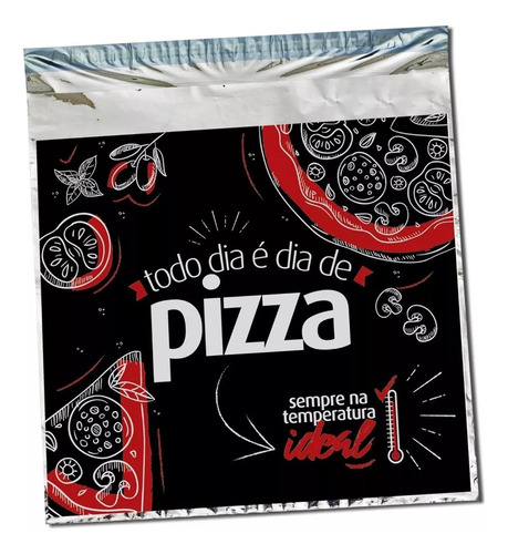 Embalagem Térmica Pizza 45x45 Metalizada Envelope C/ 200 Un