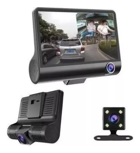 Dvr Carro Con Pantalla De 4.3 Cámaras Frontal 1080p Full Hd