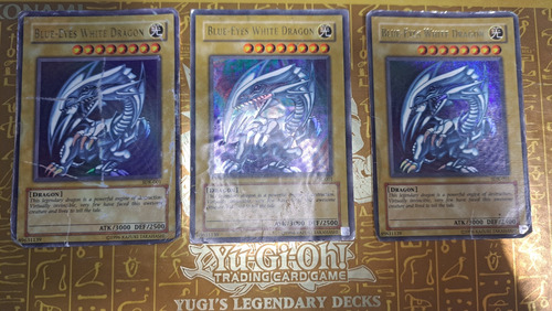 Yugioh 3 Blue-eyes White Dragon Sdk-001 Colección Ultra Rare