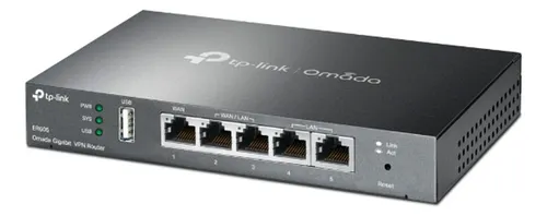 Router Tp-link Balance De Carga Hasta 4 Puertos Wan - Negro