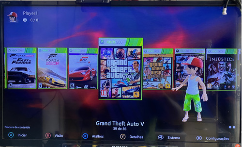 Hd Xbox 360 500gb Com Vários Jogos E Aurora Instalado