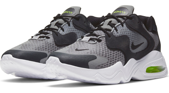 tenis nike grises hombre