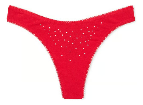 Panty Tanga Rojo Pedrería Victoria's Secret Original