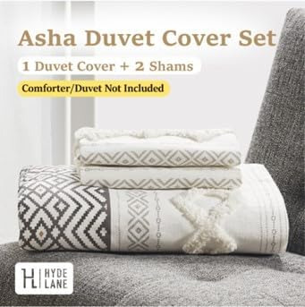 Funda De Edredón Texturizada Hyde Lane King Asha, Boho Farmh