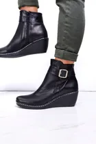 Comprar Botas Botinetas Zapatos Mujer Taco Chino Cuero Super Cómodas
