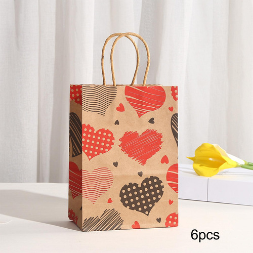 6x Bolsa De Regalo Del Día De Valentín Bolsa De Regalo De