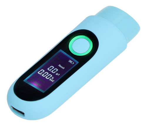 Probador De Alcohol Azul Con Pantalla Lcd De 3 Colores, Carg