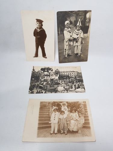 Imagen 10 de 10 de Carnaval Disfraces Antiguas Foto Postes Lote X 25 Mag 57934